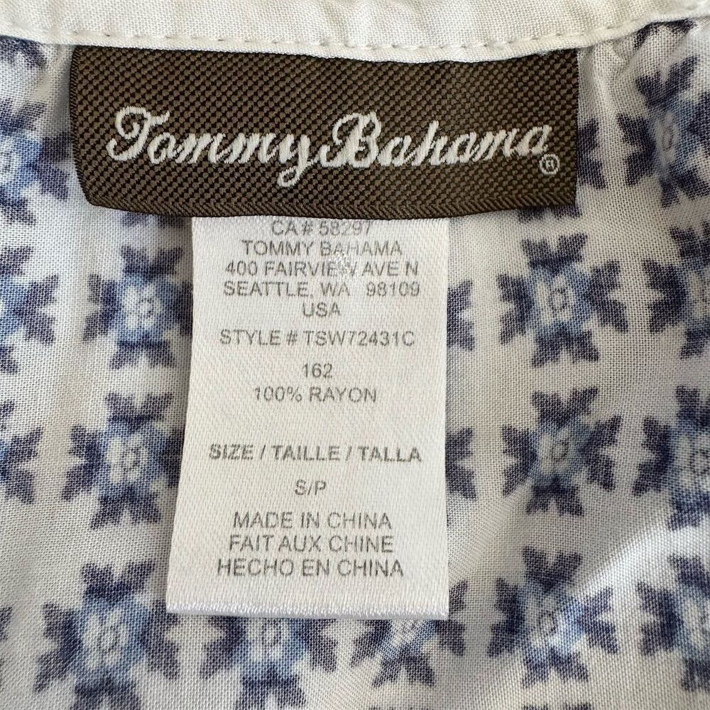 Tommy Bahama Blue Paisley Swimsuit Coverup Tunic Size Small - Picture 9 of 10